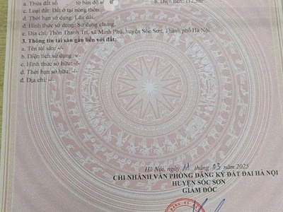 Đất đẹp - giá tốt - vị trí đắc địa tại huyện sóc sơn, thành phố hà nội 2