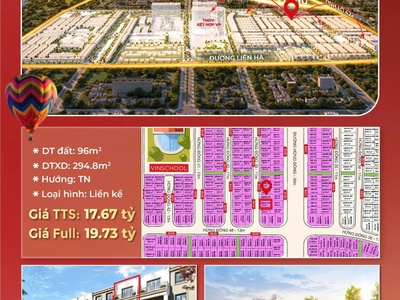 Liền kê siêu rẻ phân khu hừng đông vinhomes wonder đan phượng 0