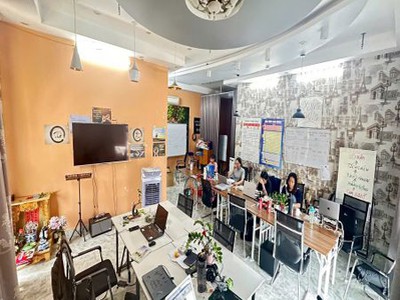 Cho thuê nhà shop house mặt đường tam trinh tầng 2 1 tầng lửng. chỗ để xe rộng rãi thoải mái 0