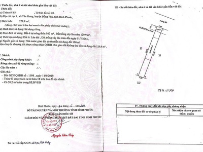 Bán nhanh lô đất mặt tiền đường gần xã tân hưng đồng phú, bình phước 4