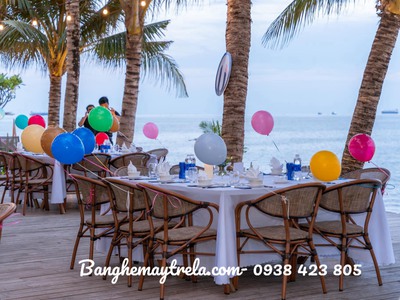 Bàn ghế nhựa giả mây sân vườn 6