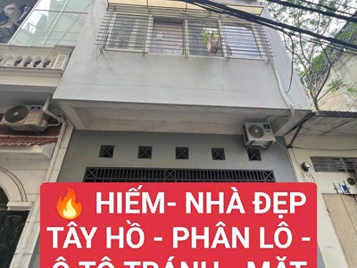 HIẾM  Nhà đẹp Tây Hồ   Phân lô  ÔTÔ tránh   Mặt tiền rộng  Sổ vuông-10.8 tỷ 0