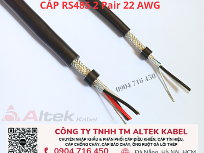 Cáp RS485  SOLAR  2pair 22awg Altek Kabel 0