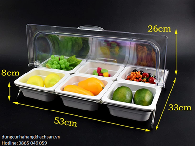 Khay trưng bày thức ăn Buffet giá rẻ 0