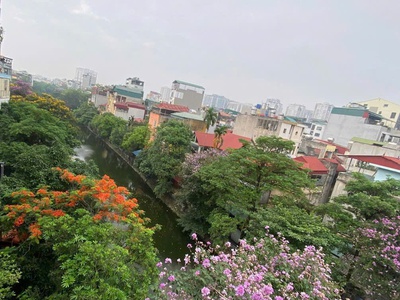 Bán nhà mặt hồ quan nhân - ngõ thông ô tô kinh doanh đa dạng sổ đỏ50m x 5 tầng 0