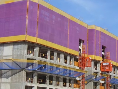 Lươi PVC thành phẩm Gangform, Lươi Lan can, Lươi ô thang 6