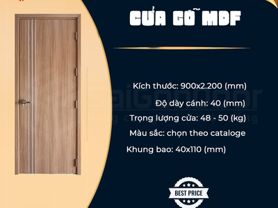 Cửa gỗ công nghiệp MDF Laminate 2