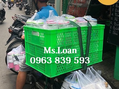 Sóng nhựa shipper giao hàng xe máy, sóng nhựa chở hàng, rổ nhựa công nghiệp. 7