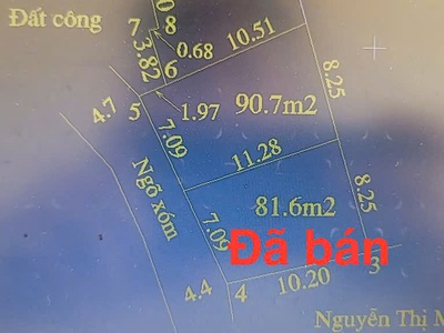 Cc cần bán lô đất 90.7m  tại thủy xuân tiên chương mỹ 0