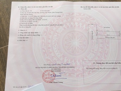 Bán lô góc mặt đường Chân Kim, Tân Thành, Dương Kinh, Hải Phòng 0