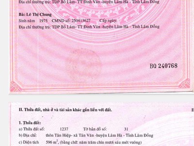 Bán nhà đất 2 mặt tiền   thôn tân hiệp, tân văn, lâm hà, lâm đồng    chính chủ: 0944 294 237 1