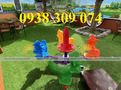 Mâm quay ngựa giá rẻ, đu quay trẻ em nhập khẩu 4