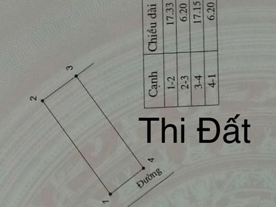 Chính chủ đất phân lô 107m - ô tô quay đầu- g.i.á 1599tr 0