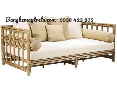 Sofa mây ô vuông kiểu đơn giản 1
