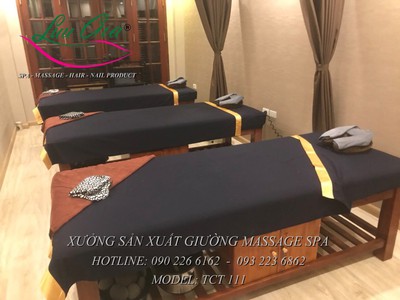 Giường matxa toàn thân khung gỗ tại gia viễn, ninh bình 2