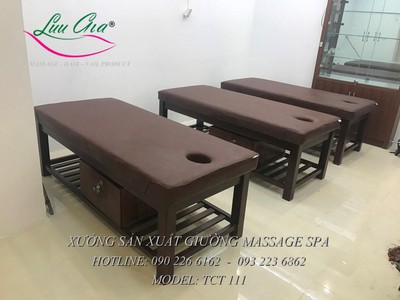 Giường matxa toàn thân khung gỗ tại gia viễn, ninh bình 7