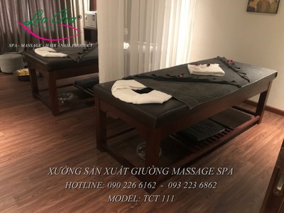 Giường matxa toàn thân khung gỗ tại gia viễn, ninh bình 8
