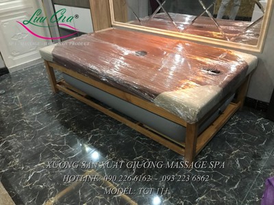 Giường matxa toàn thân khung gỗ tại gia viễn, ninh bình 9