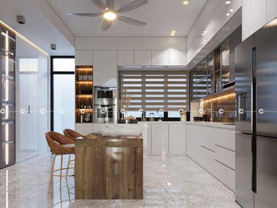 Tủ Bếp Gỗ Công Nghiệp MDF Lõi Xanh Cao Cấp 0
