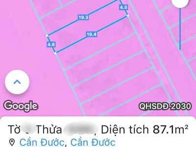 Đất thổ cư 87m2 tại cần đước, long an giá cực tốt 0