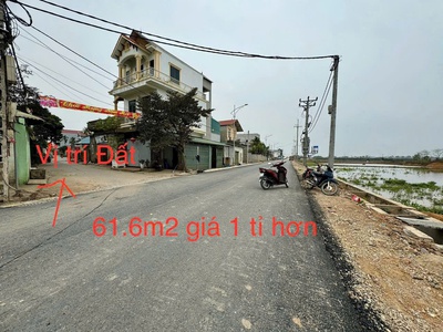 Hơn 1 tỷ có ngay mảnh tại tốt động -  chương mỹ - hà nội. - dt: 61,6 m2 mặt tiền 4. hậu 4. 1