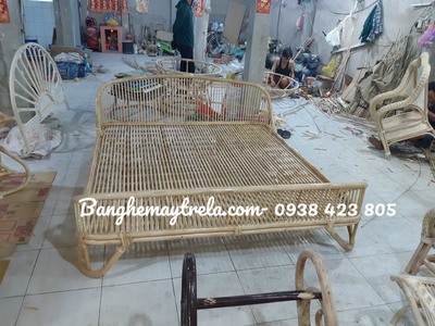 Giường ngủ song mây 1