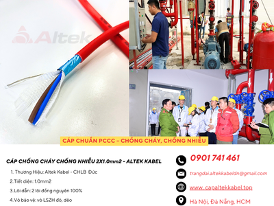 Cáp chống cháy chống nhiễu Altek Kabel BS6387, IEC 60331 0
