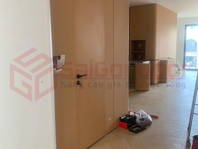 Cửa giấu khung giấu lề thiết kế sang trọng 0