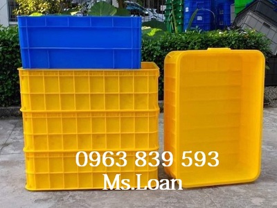 Chào bán rổ nhựa công nghiệp loại lớn có bánh xe và nắp đậy giá tốt. 8