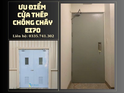 Ưu điểm cửa thép chống cháy ei70 0