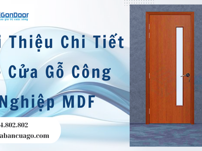 Giới Thiệu Chi Tiết Về Cửa Gỗ Công Nghiệp MDF 4