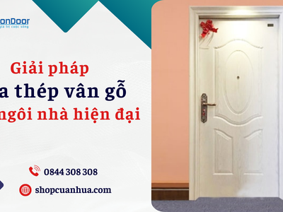 Giải pháp cửa thép vân gỗ cho ngôi nhà hiện đại 2