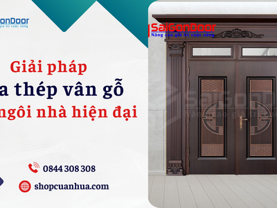 Giải pháp cửa thép vân gỗ cho ngôi nhà hiện đại 4