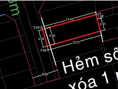Sót lại lô đất đ số 17a -tân kỳ tân quý giáp tân phú 52m2 kv xây 4 tầng hẻm 5m nhỉnh 3tỷ 2
