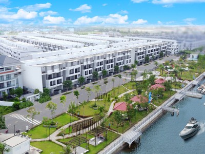 Bán nhà phố mặt tiền đường 19m ven sông ngay trung tâm Bến Lức 0