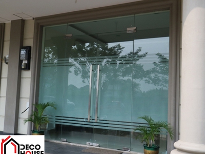 Lắp cửa kính cường lực phòng khách tại Thanh Trì 0