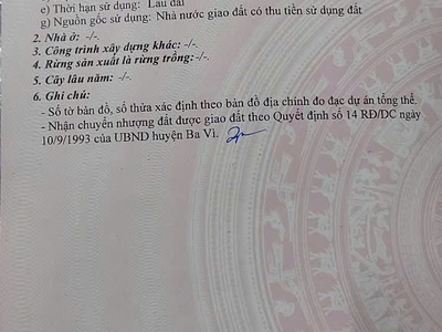 Đất đẹp - giá tốt - vị trí đắc địa tại thôn 7, xã ba trại, huyện ba vì, tphn 3