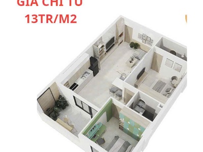 Bán loại bđs tại quốc lộ 18, việt hùng, quế võ, bắc ninh, 13 triệu / m2, 55m2 2