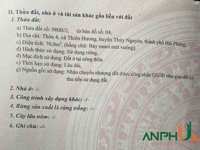 Bán lô đất mặt đường Đỗ Mười, Phường Dương Quan, TP Thủy Nguyên, Hải Phòng 1