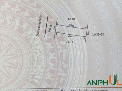 Bán lẻ hoặc cả cặp 2 lô mặt đường Máng Nước đoạn đối diện Trung Tâm Thương Mại Cửa Trại 2