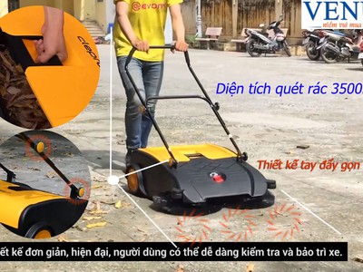 Xe quét rác đẩy tay Clepro CW-800/02 giá tốt nhất năm 2025 0