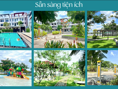 Nhà phố xây sẵn mặt tiền sông vàm cỏ đông ngay trung tâm thị trấn Bến Lức 1