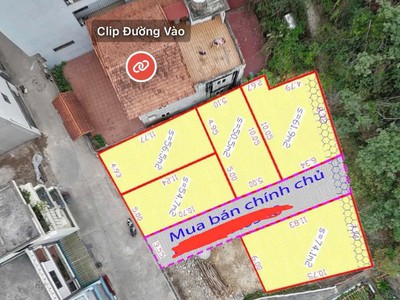 Bán 4 Nốt Ngõ 20 Nguyễn Văn Cừ,Hồng Hải. DT:50-74m2 Oto đỗ cửa 0