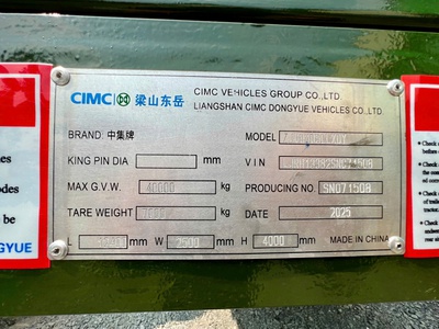 Siêu phẩm: Mooc lồng khung mui CIMC cao 4M 2025 mới 0
