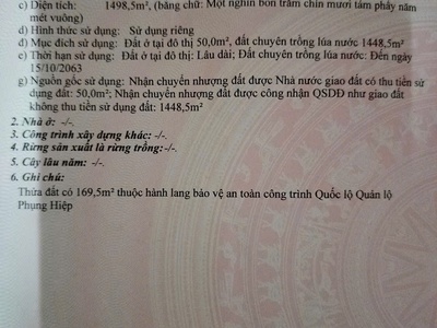 Chính chủ cần bán đất tại đường  quảng lộ phụng hiệp - p.2 - thị xã ngã năm  - sóc trăng 1