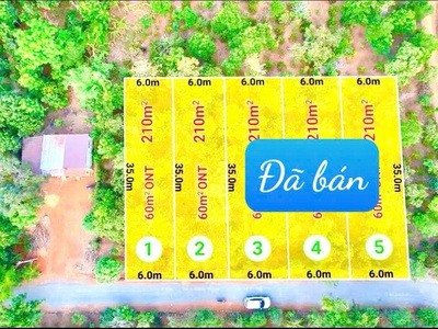 Mặt tiền nhựa liên xã cư ê wi-cư kuin- đắk lắk dt 210m2 sẵn 60m2 thổ cư kdc đông giá chỉ 2xxtr 4
