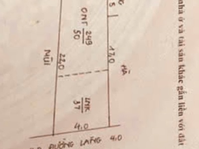 Fo cần bán  87m đường trục chính , ô tô tải thông  mặt tiền 4m hậu 4m vuông vắn nói không với lỗi 1