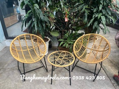 Bàn ghế ban công mây nhựa giá rẻ 2
