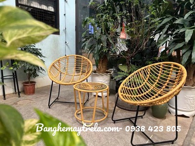 Bàn ghế ban công mây nhựa giá rẻ 3