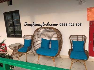 Bàn ghế ban công mây nhựa giá rẻ 4